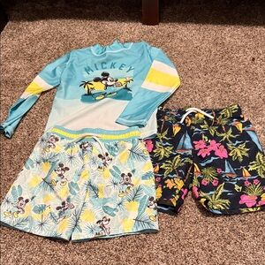Disney Mickey Mouse Kids Swim Set & Old Navy Swim Shorts